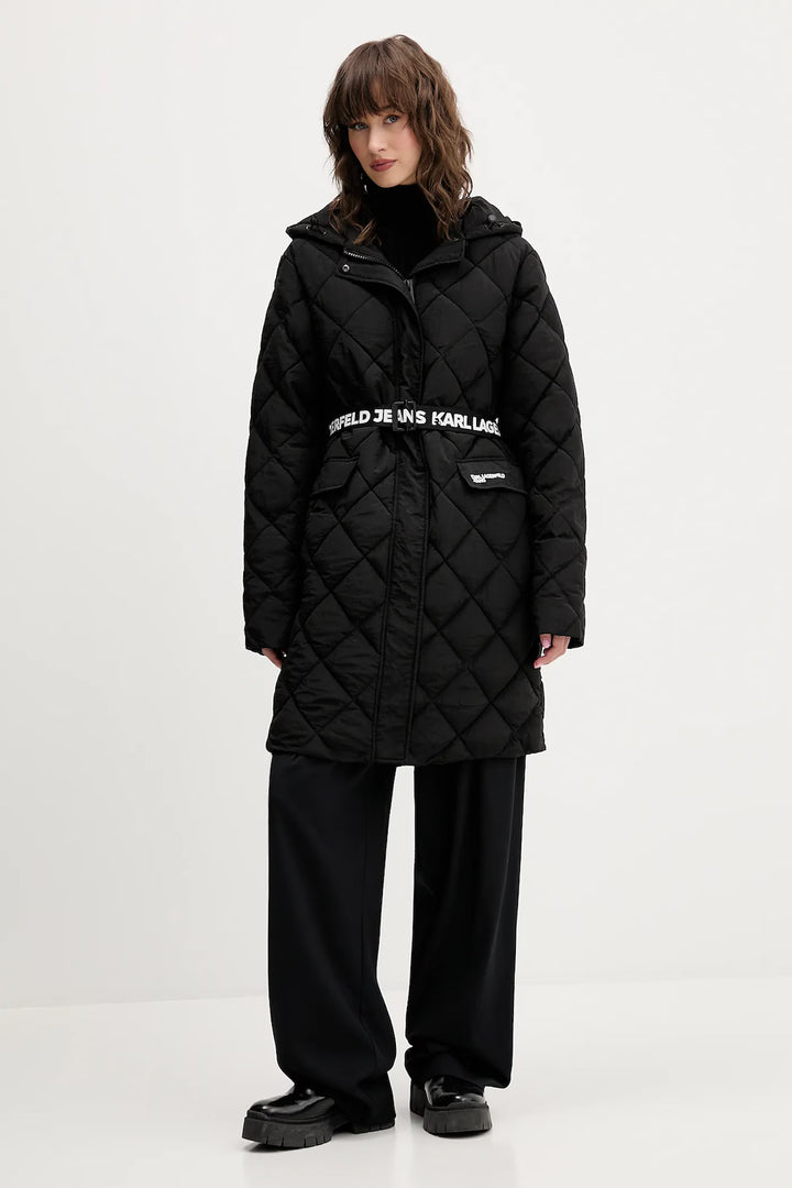 Karl Lagerfeld Light Padded Coat | Black