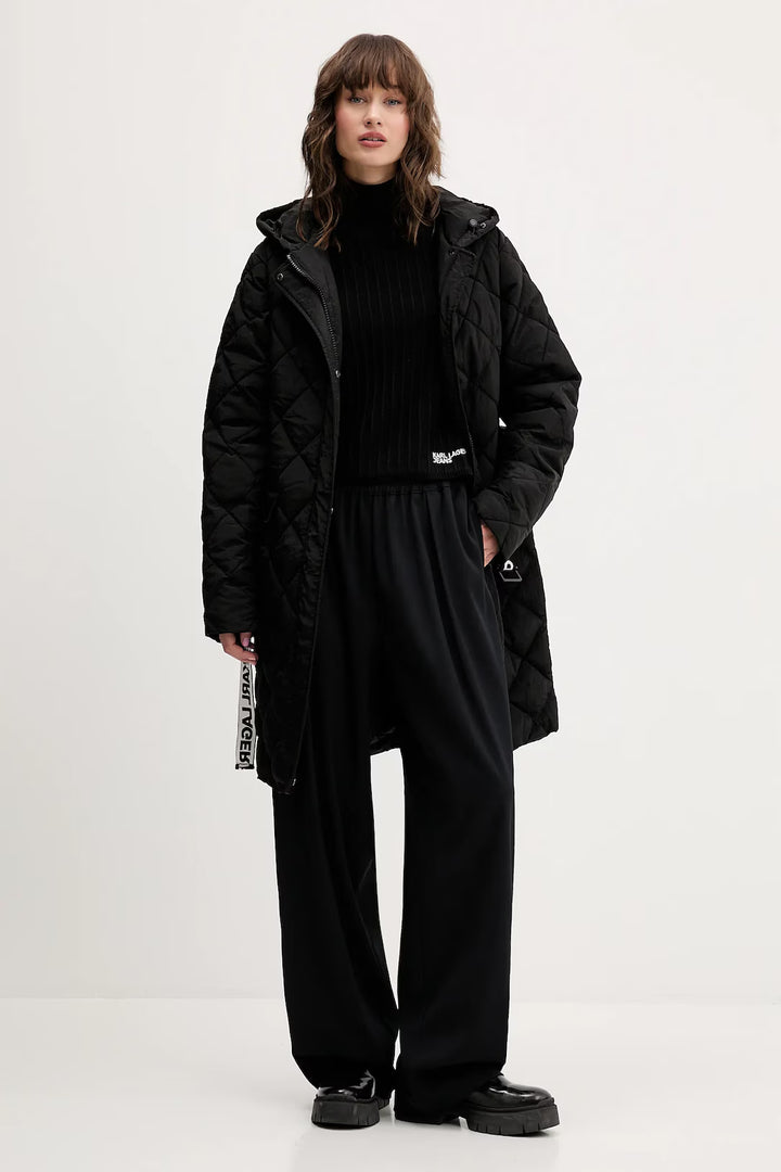 Karl Lagerfeld Light Padded Coat | Black