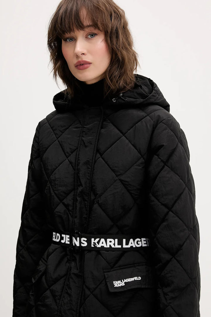 Karl Lagerfeld Light Padded Coat | Black