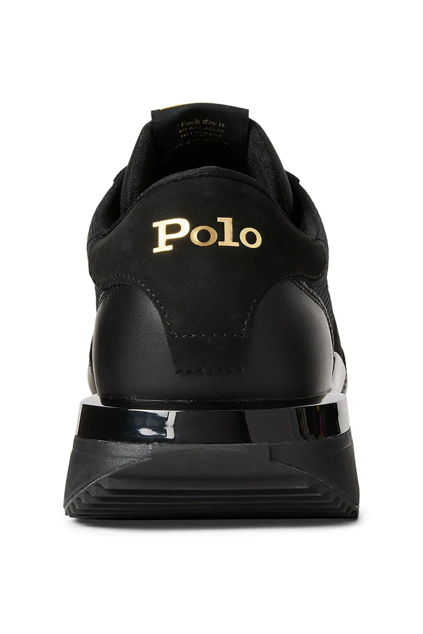 حذاء Train 89 الرياضي الرجالي من Ralph Lauren باللون الأسود – عرض بديل
