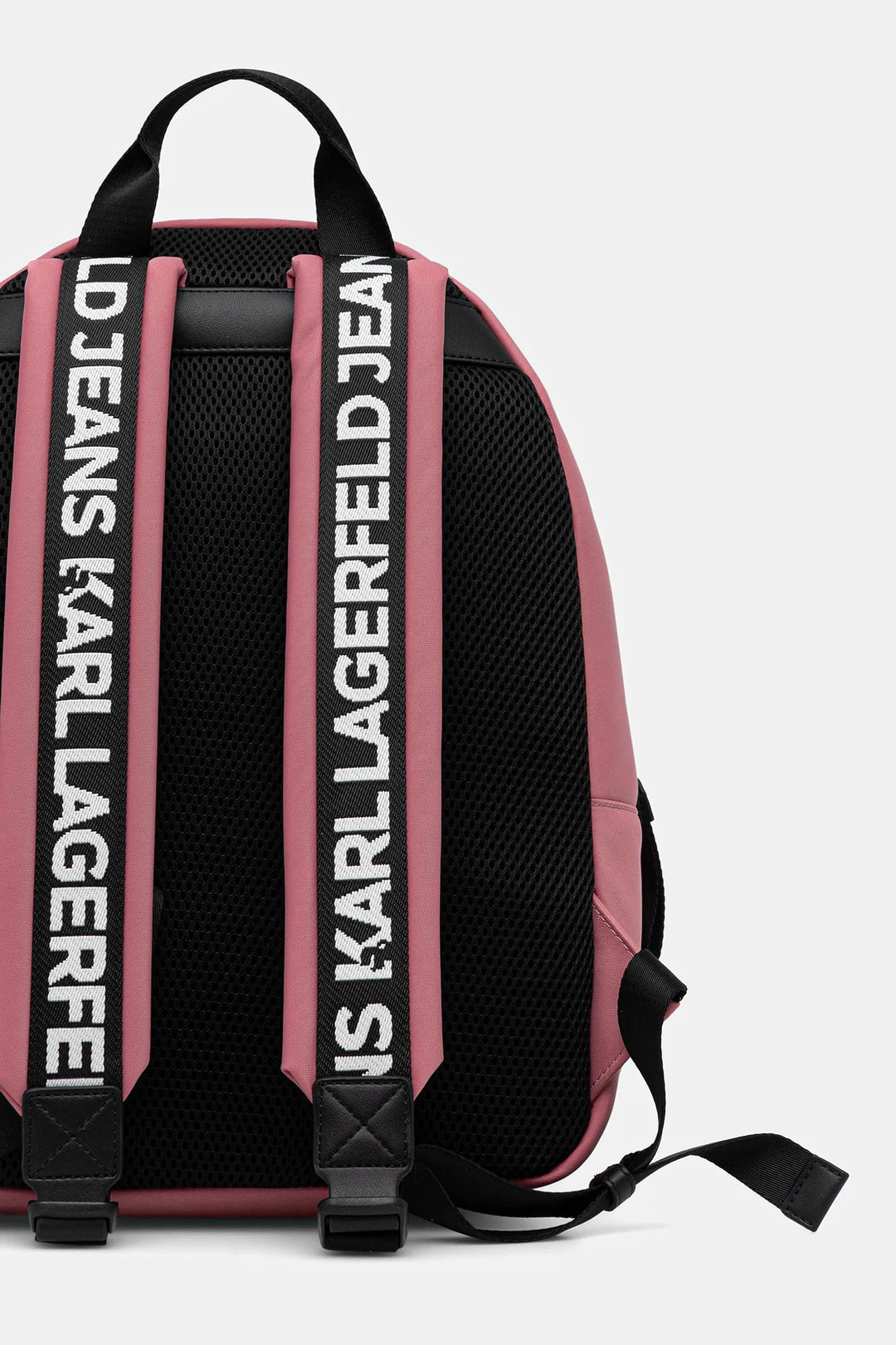 Karl Lagerfeld Logo Nylon Backpack | Slate Rose