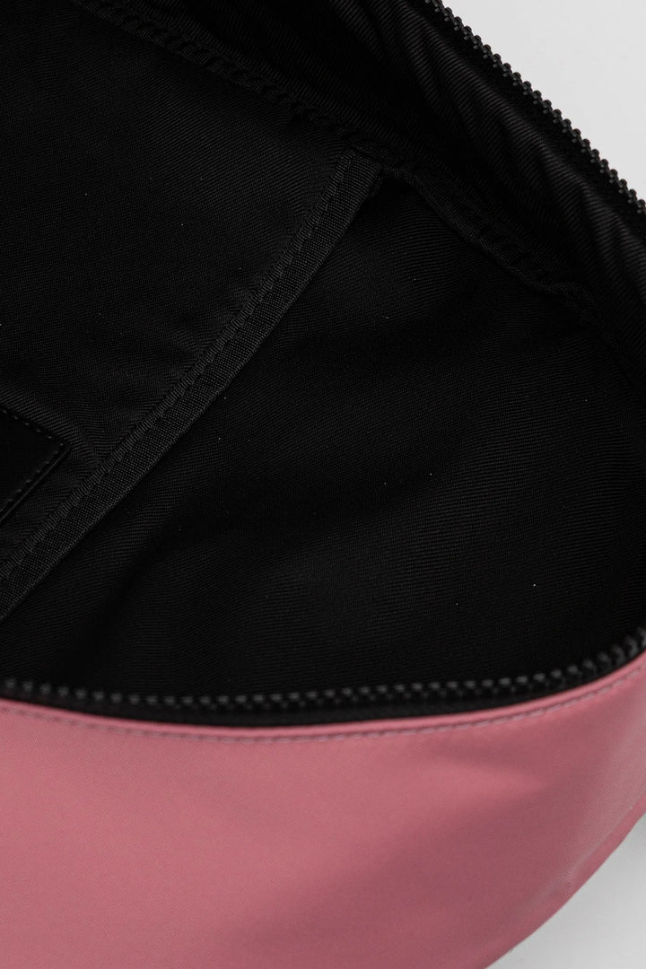 Karl Lagerfeld Logo Nylon Backpack | Slate Rose