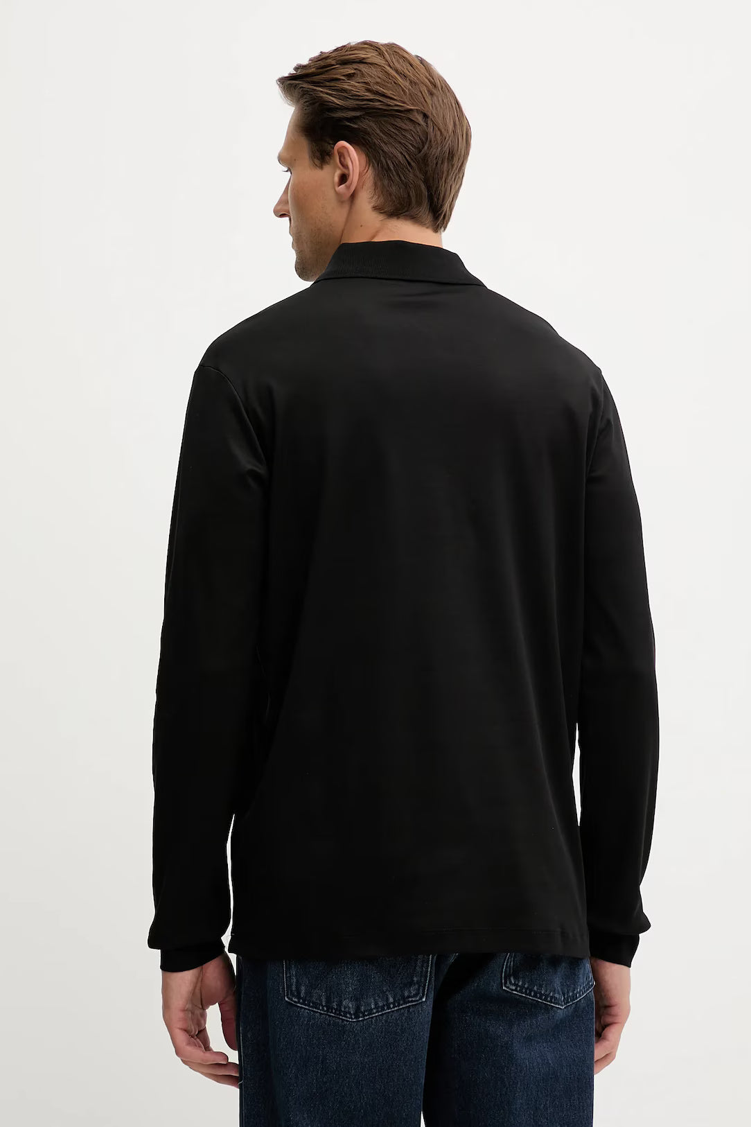 Paul & Shark Metal Shark Aqua Touch Cotton Polo | Black