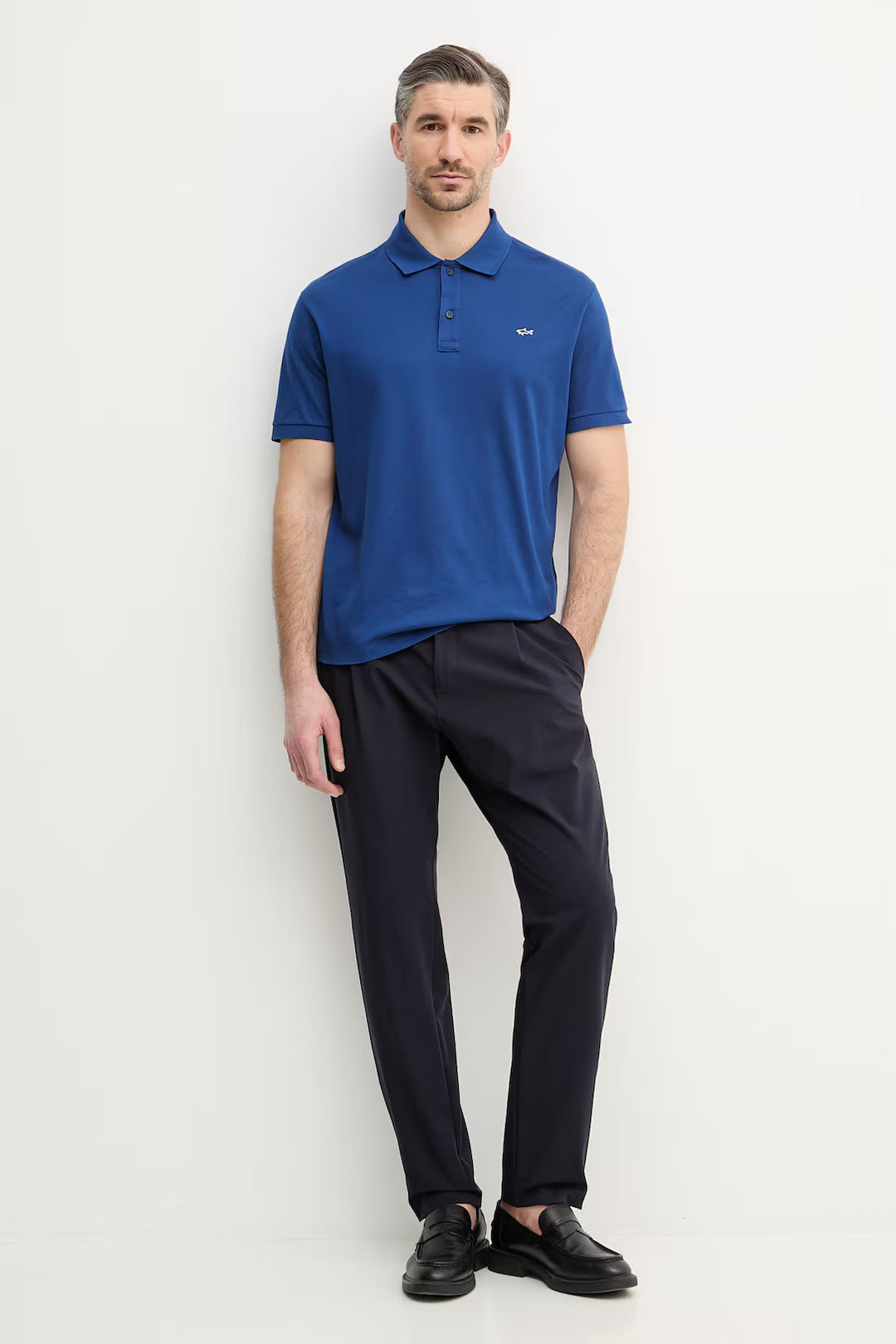 Paul & Shark Double Pique Cotton Polo | Royal Blue