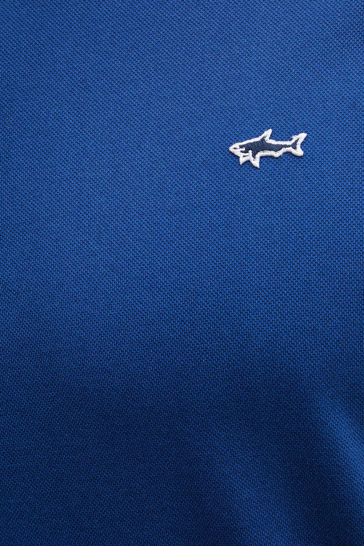 Paul & Shark Double Pique Cotton Polo | Royal Blue
