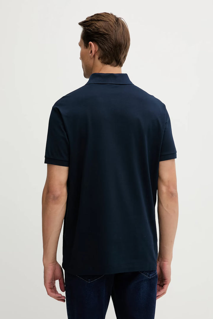Paul & Shark Double Pique Cotton Polo | Navy
