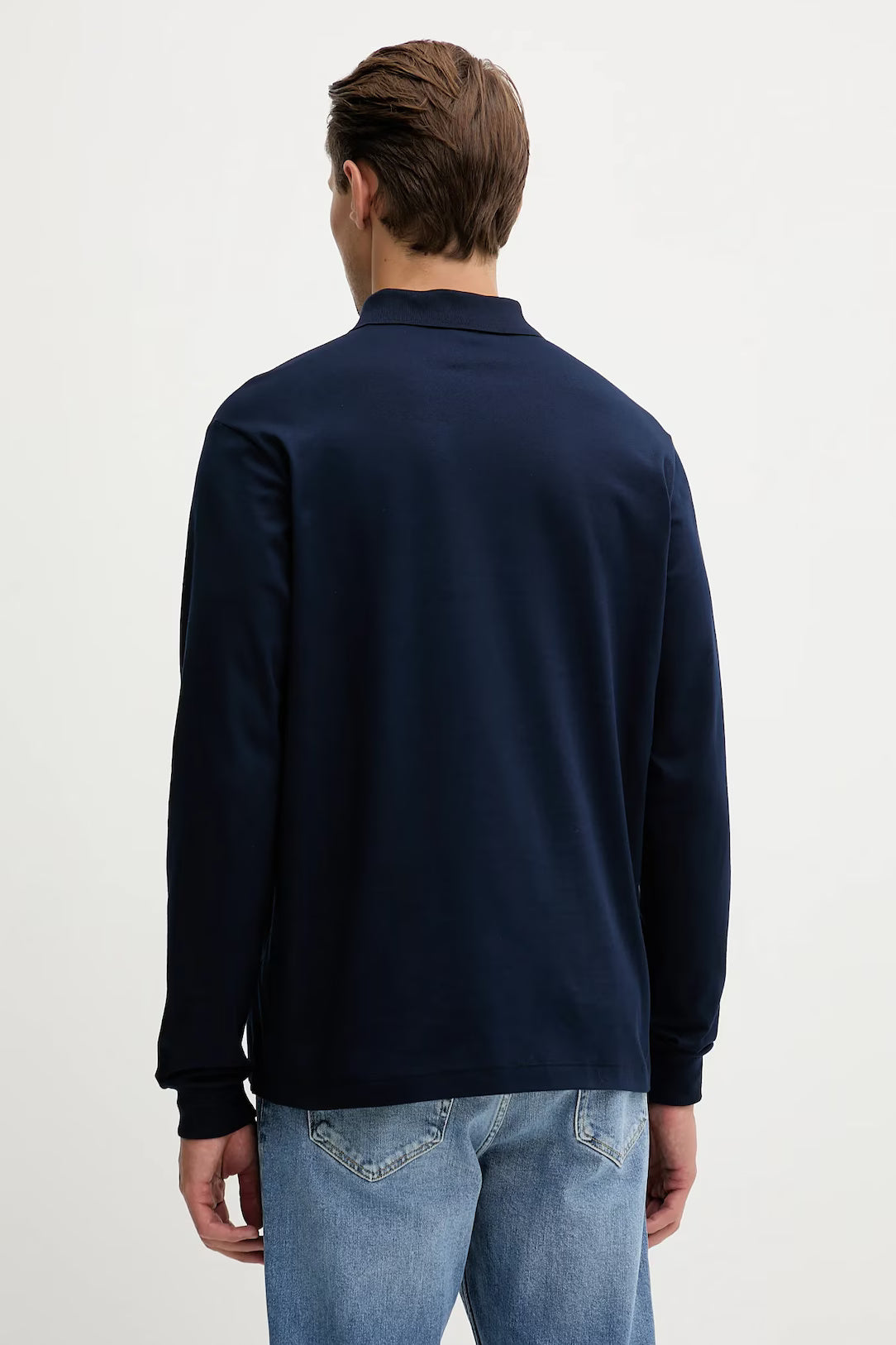 Paul & Shark Shark Badge Double Piqué Cotton Polo | Navy