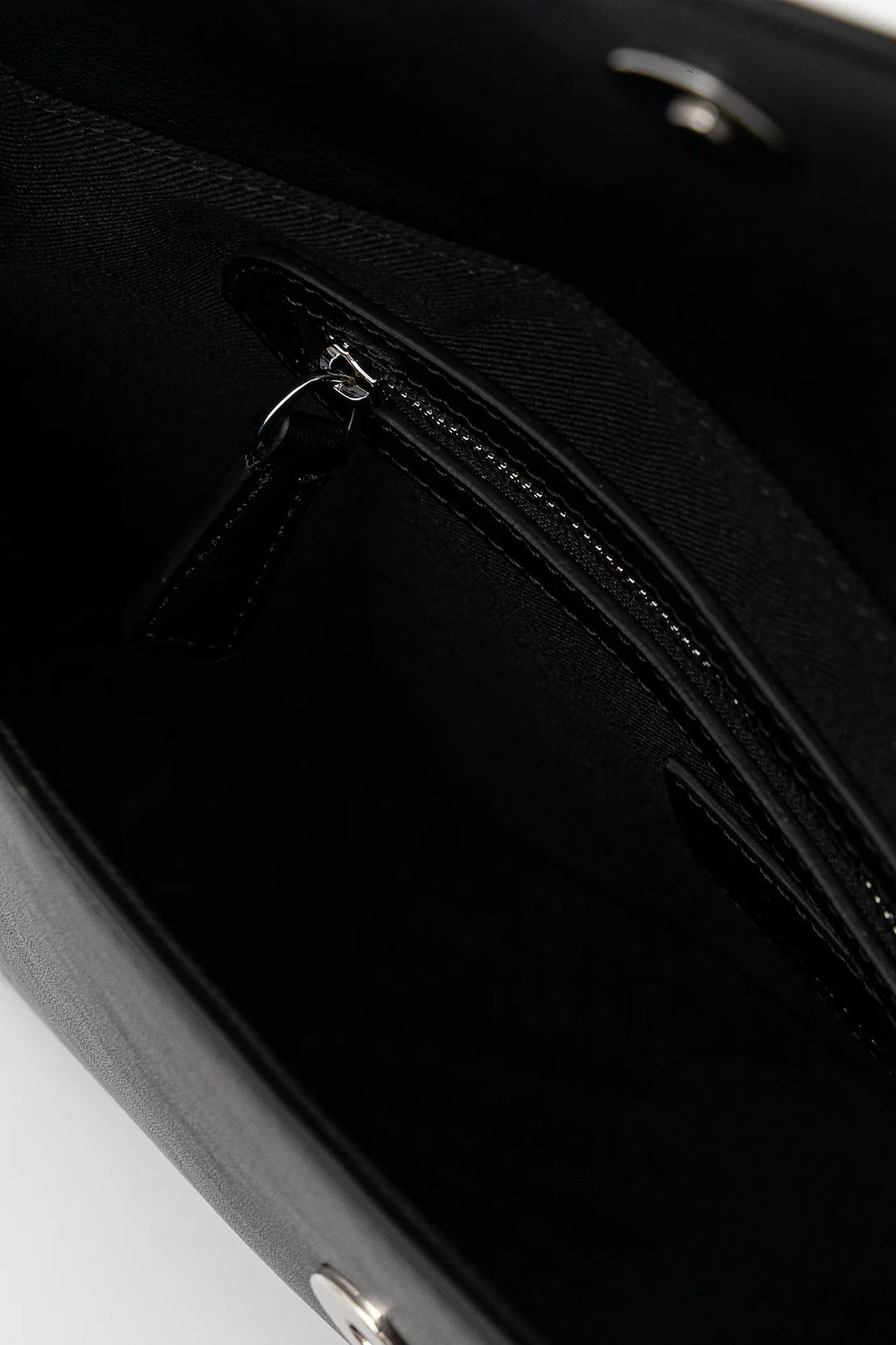 Karl Lagerfeld Shoulder Stud Bag with Flap | Black