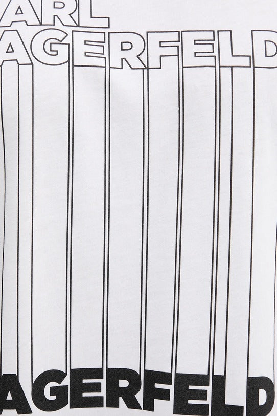 Karl Lagerfeld Regular Barcode T-shirt | White