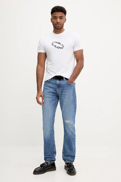 Karl Lagerfeld Slim Ring Logo T-shirt | White