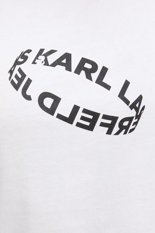Karl Lagerfeld Slim Ring Logo T-shirt | White
