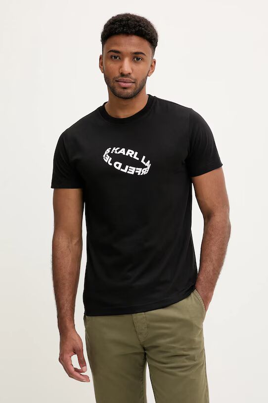 Karl Lagerfeld Slim Ring Logo T-shirt | Black