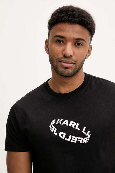 Karl Lagerfeld Slim Ring Logo T-shirt | Black
