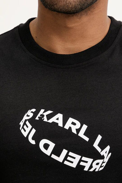 Karl Lagerfeld Slim Ring Logo T-shirt | Black