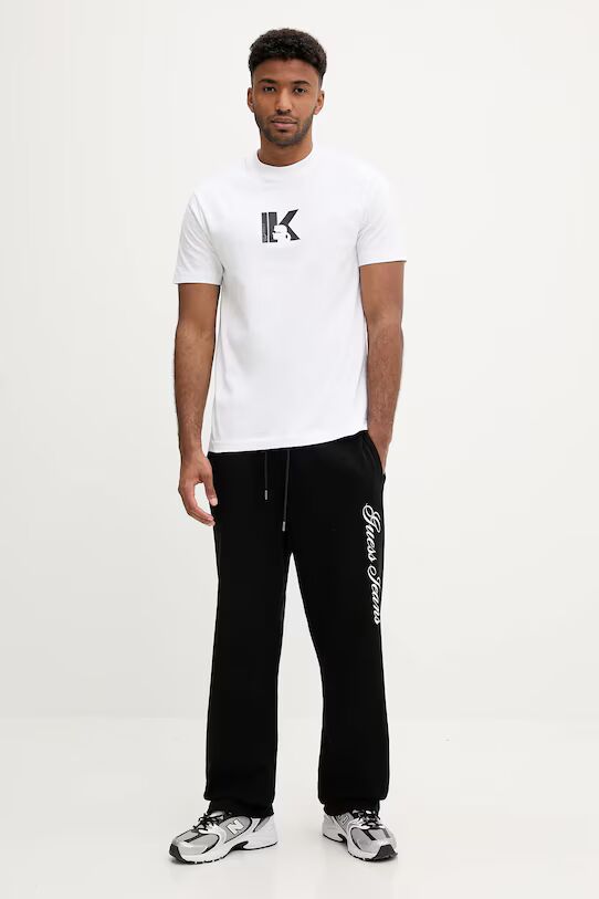 Karl Lagerfeld Regular K Logo Men's T-shirt | White