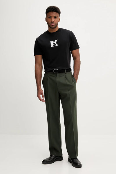 Karl Lagerfeld Regular K Logo Men's T-shirt | Black