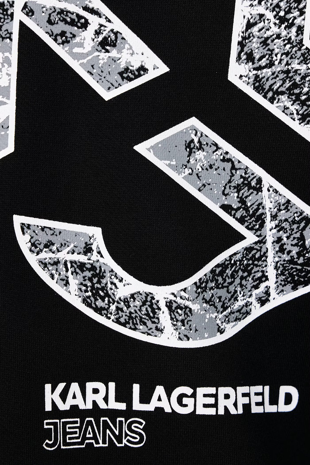 Karl Lagerfeld Relaxed Fit Monogram Logo Sweatshirt | Black