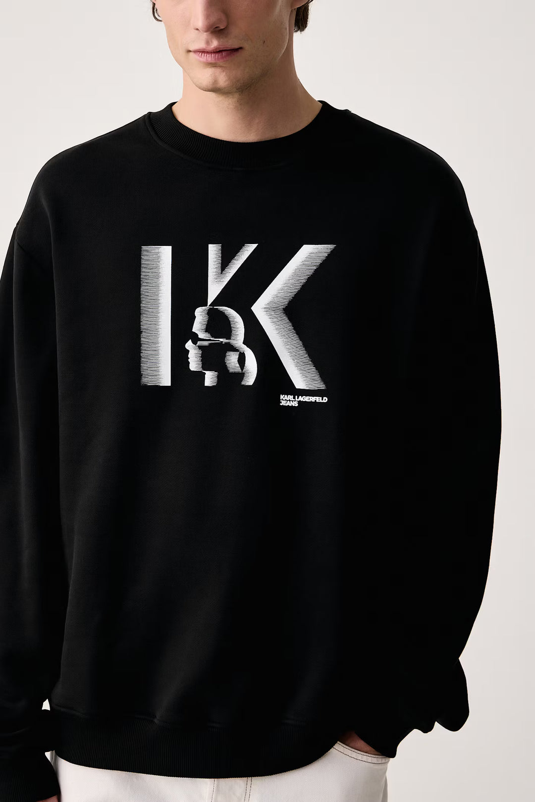 Karl Lagerfeld Relaxed Fit K Logo Sweatshirt | Black