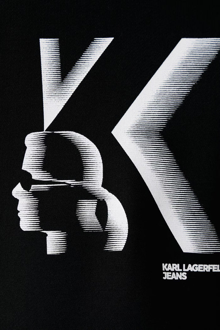 Karl Lagerfeld Relaxed Fit K Logo Sweatshirt | Black
