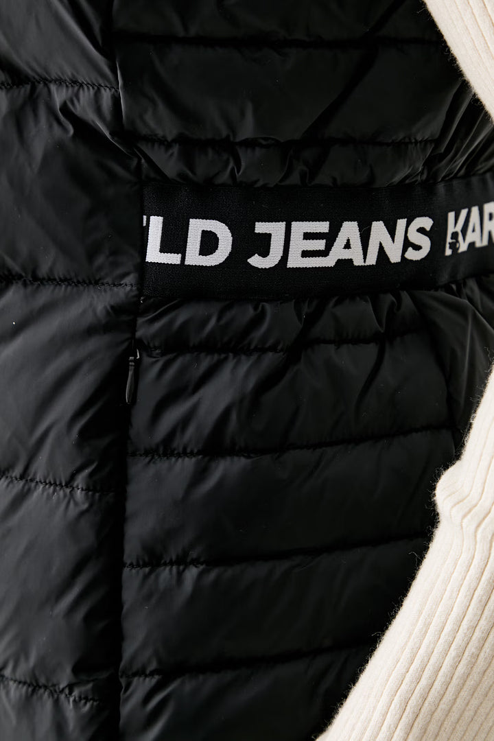 Karl Lagerfeld Light Padded Logo Vest | Black