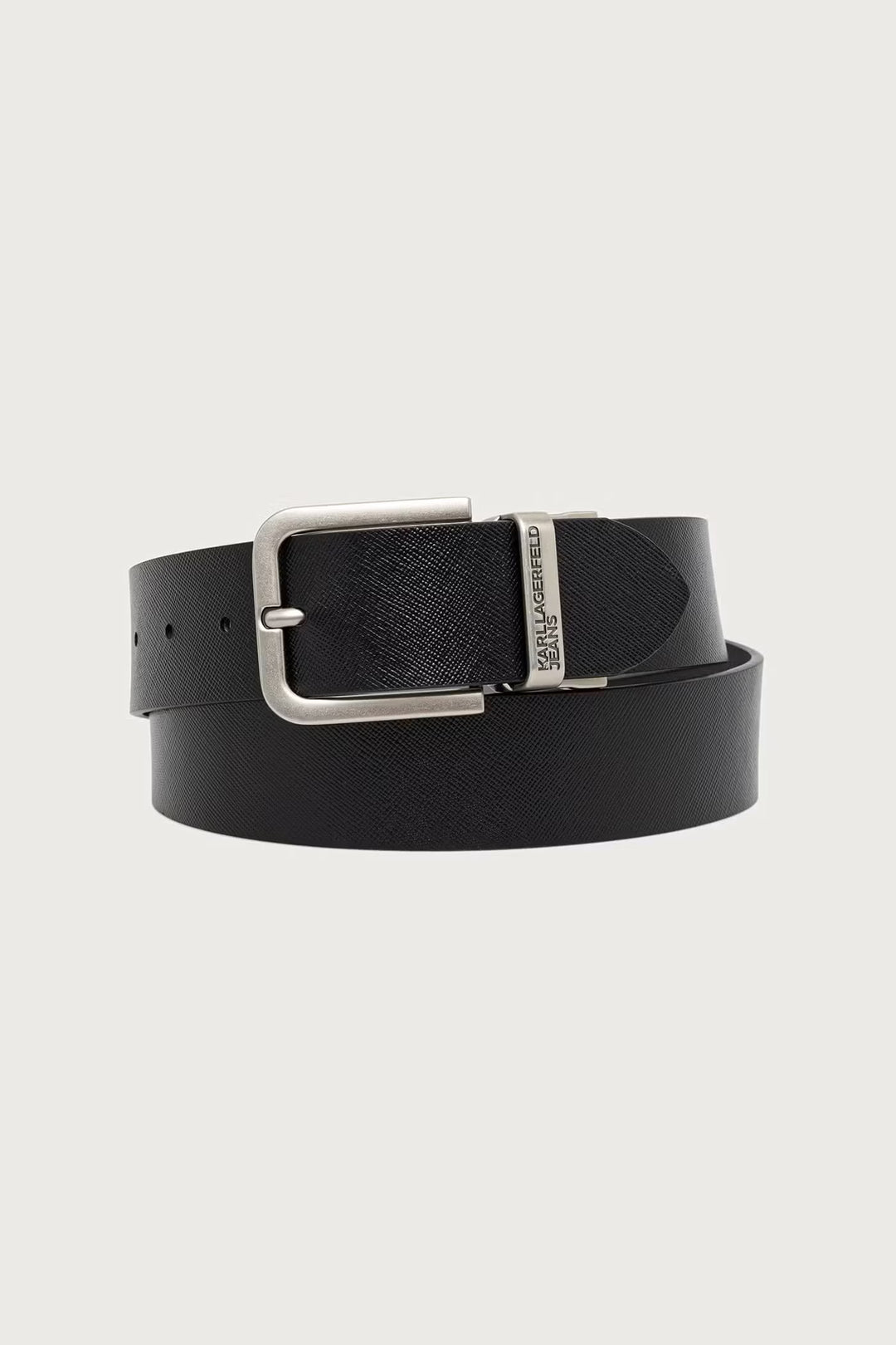 Karl Lagerfeld Reversible Saffiano Leather Men&