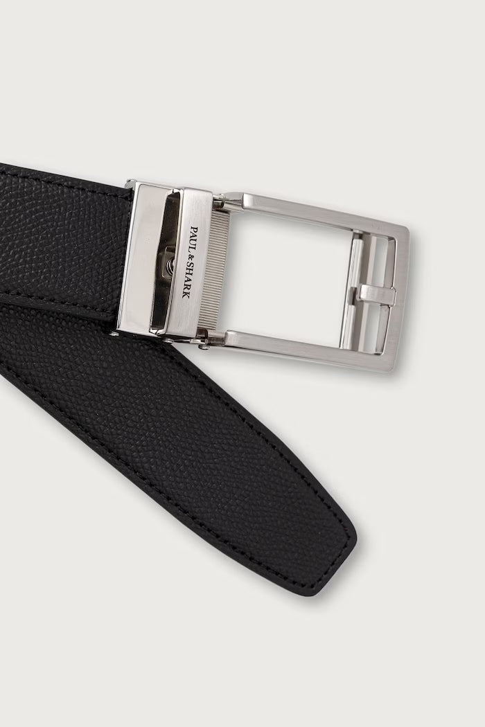 Paul &amp; Shark Leather Tank Belt | Black