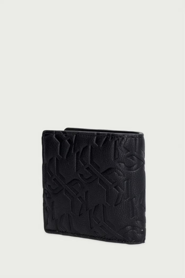 Karl Lagerfeld Box Logo Monogram Wallet | Black