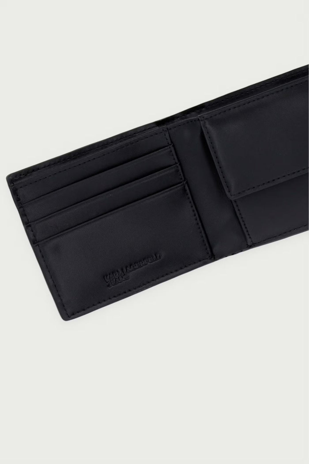 Karl Lagerfeld Box Logo Monogram Wallet | Black