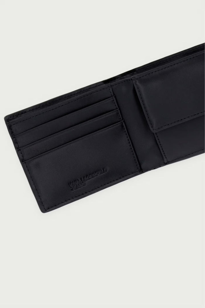 Karl Lagerfeld Box Logo Monogram Wallet | Black