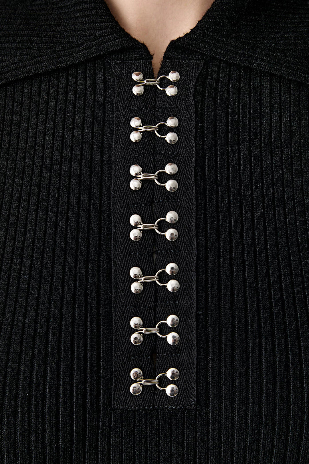 Karl Lagerfeld Knit Collar Dress | Black