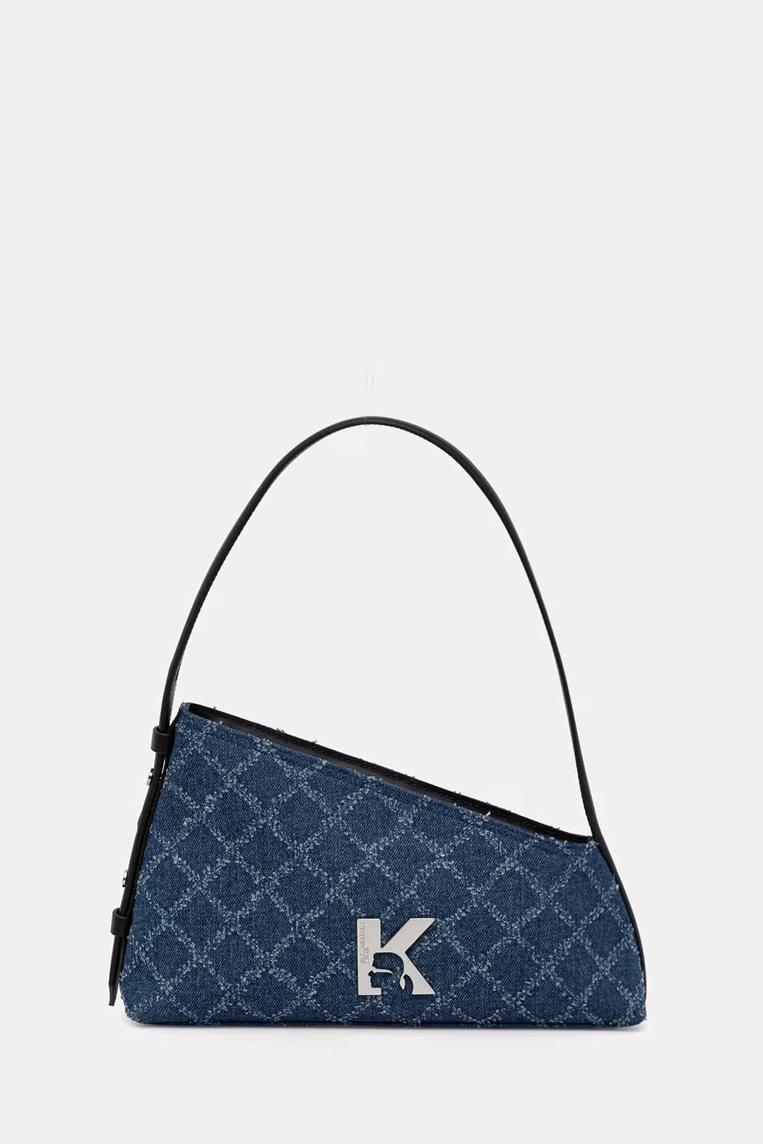 Karl Lagerfeld Geo Denim Shoulder Bag | Denim Grid