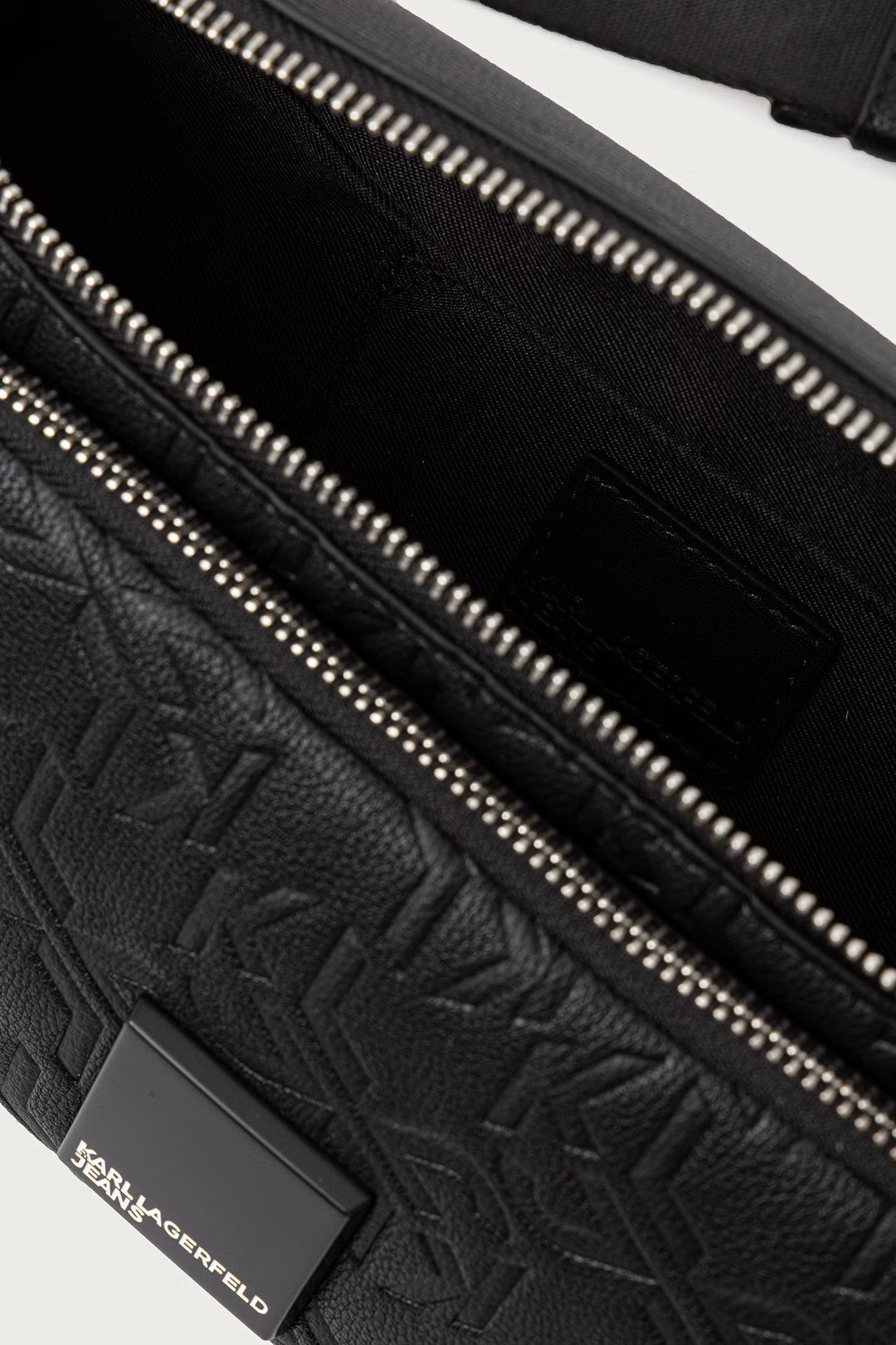 Karl Lagerfeld Bumbag with Box Logo Monogram | Black