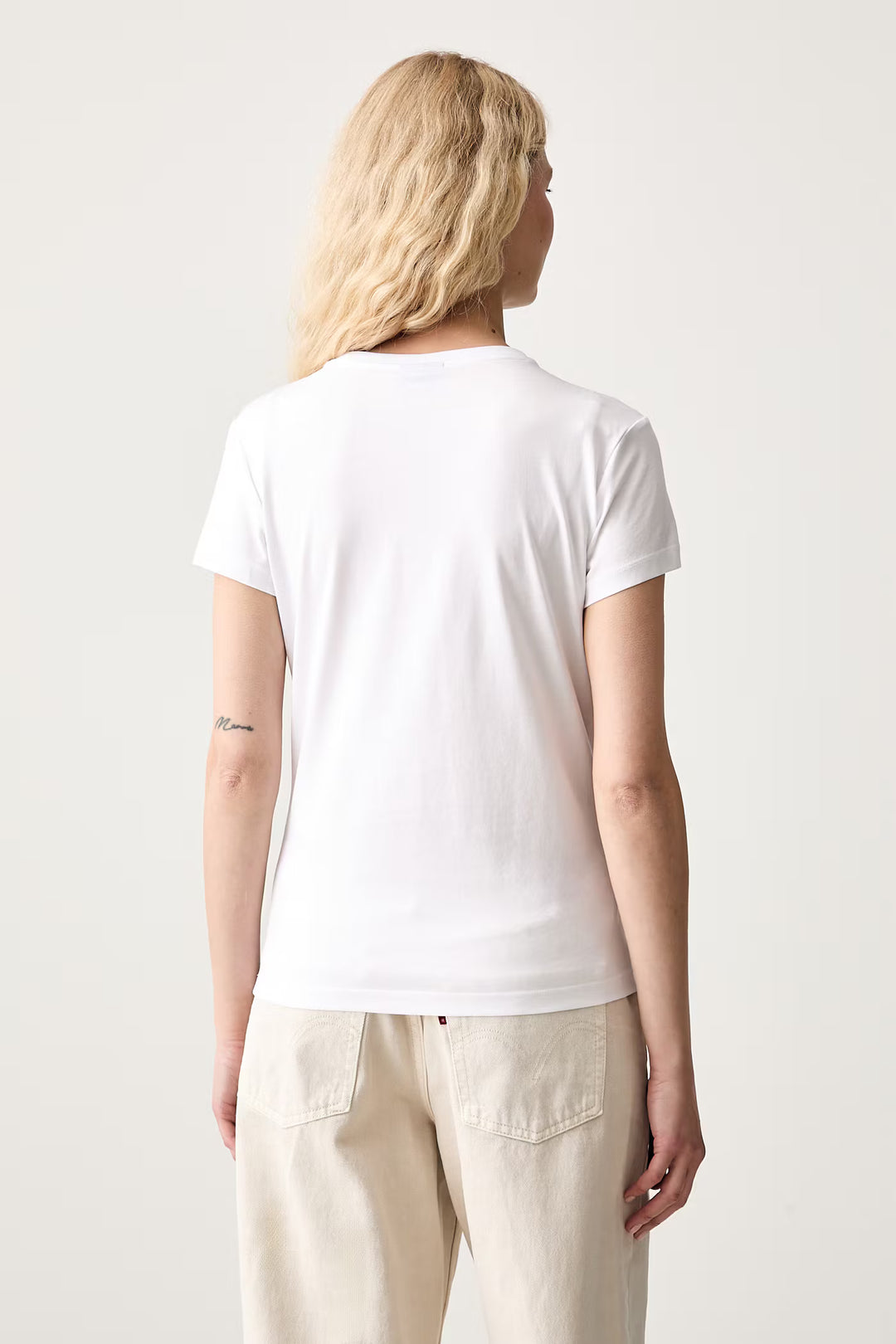 Karl Lagerfeld Slim-fit Flocked Floral T-shirt | White