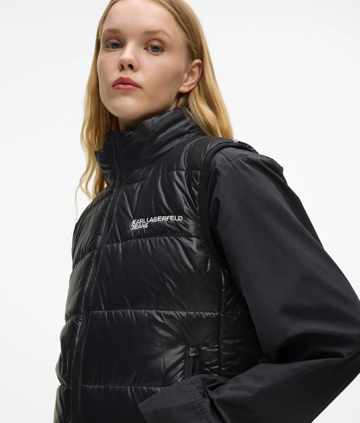 Karl Lagerfeld Reversible Padded Women's Gilet | Black