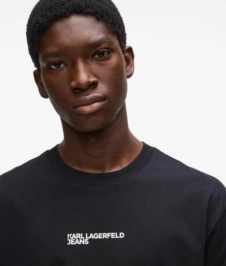 Karl Lagerfeld Regular Frame Logo Men's T-shirt | Black