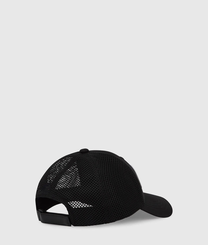Karl Lagerfeld Logo Patch Trucker Hat | Black