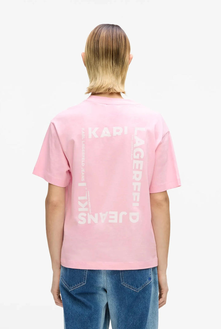 Karl Lagerfeld Regular Fit Frame Logo Women's T-shirt | Fairytale