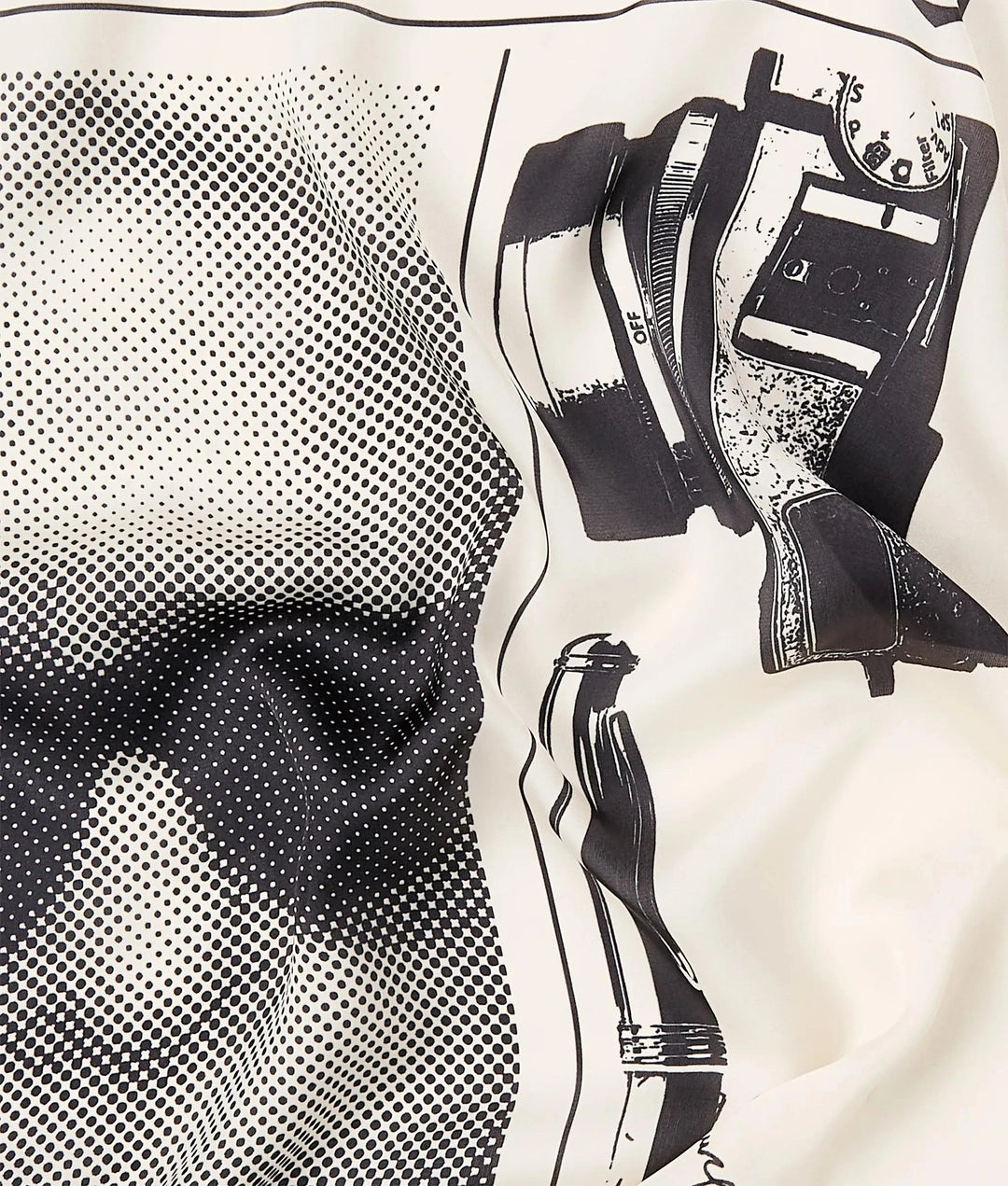 Karl Lagerfeld Print Bandana Scarf | Whitecap Grey