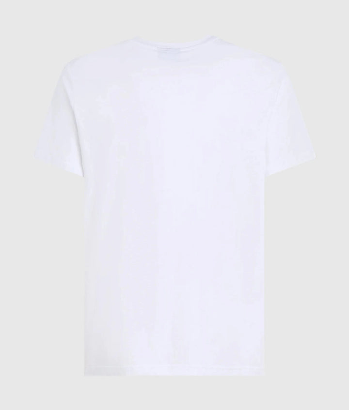 Karl Lagerfeld Striped Logo T-shirt in Slim Fit | White