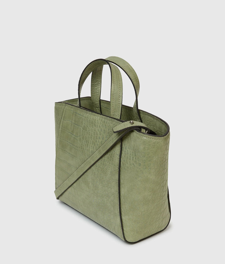 Karl Lagerfeld Mini Tote Croco Bag with Logo | Tea