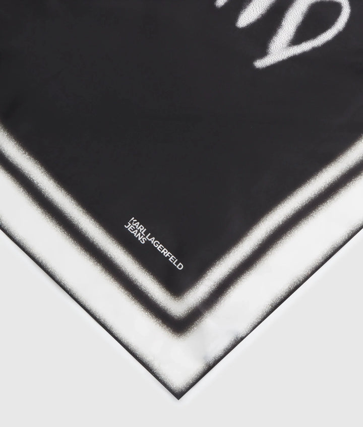 Karl Lagerfeld Karl Quote Large Bandana | Black