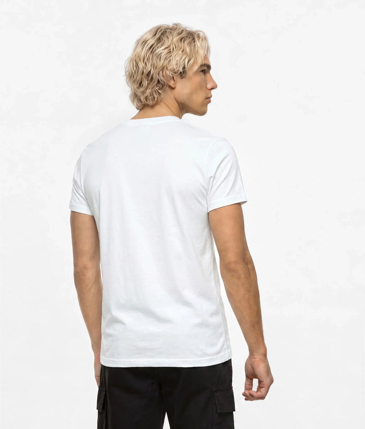 Karl Lagerfeld Box logo T-shirt in Slim Fit | White