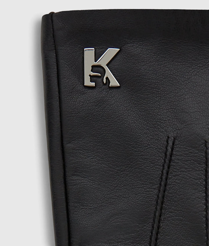 Karl Lagerfeld K Logo Leather Men&