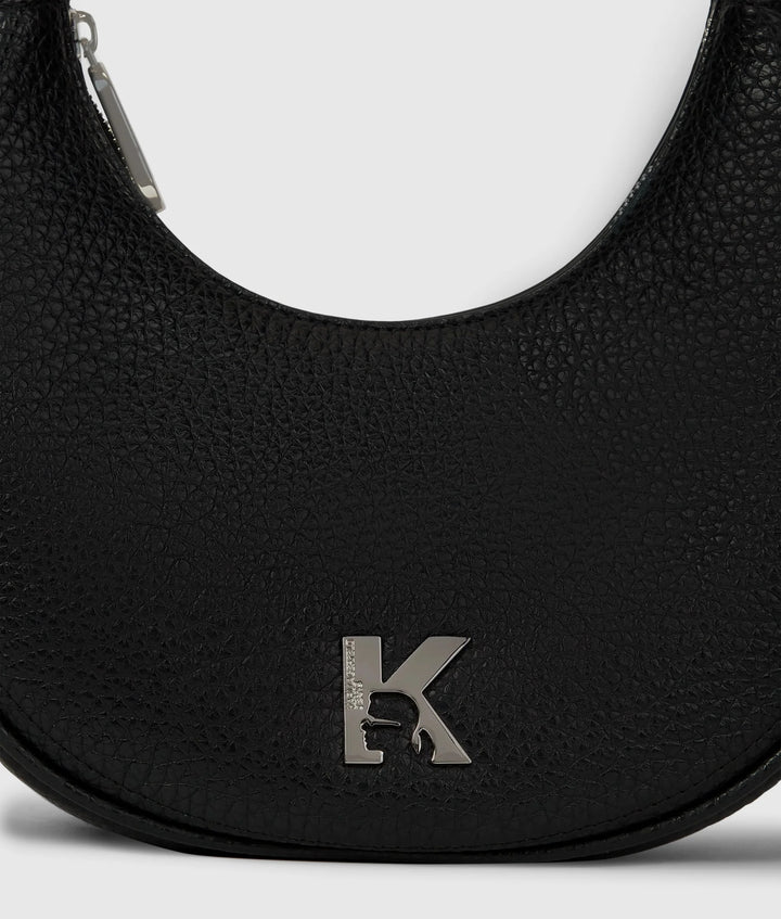 Karl Lagerfeld K Logo Half Moon Bag | Black