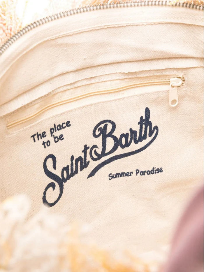 MC2 Saint Barth Vanity Canvas Bag | Yellow/Pink