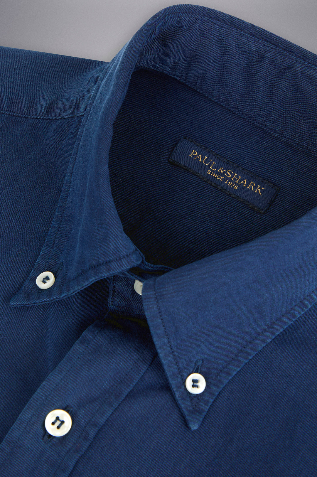 Paul & Shark Cotton Denim Shirt | Navy