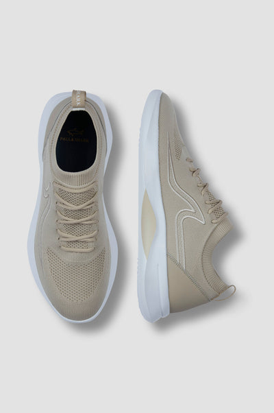 Paul & Shark Sneakers with Shark Wave | Beige