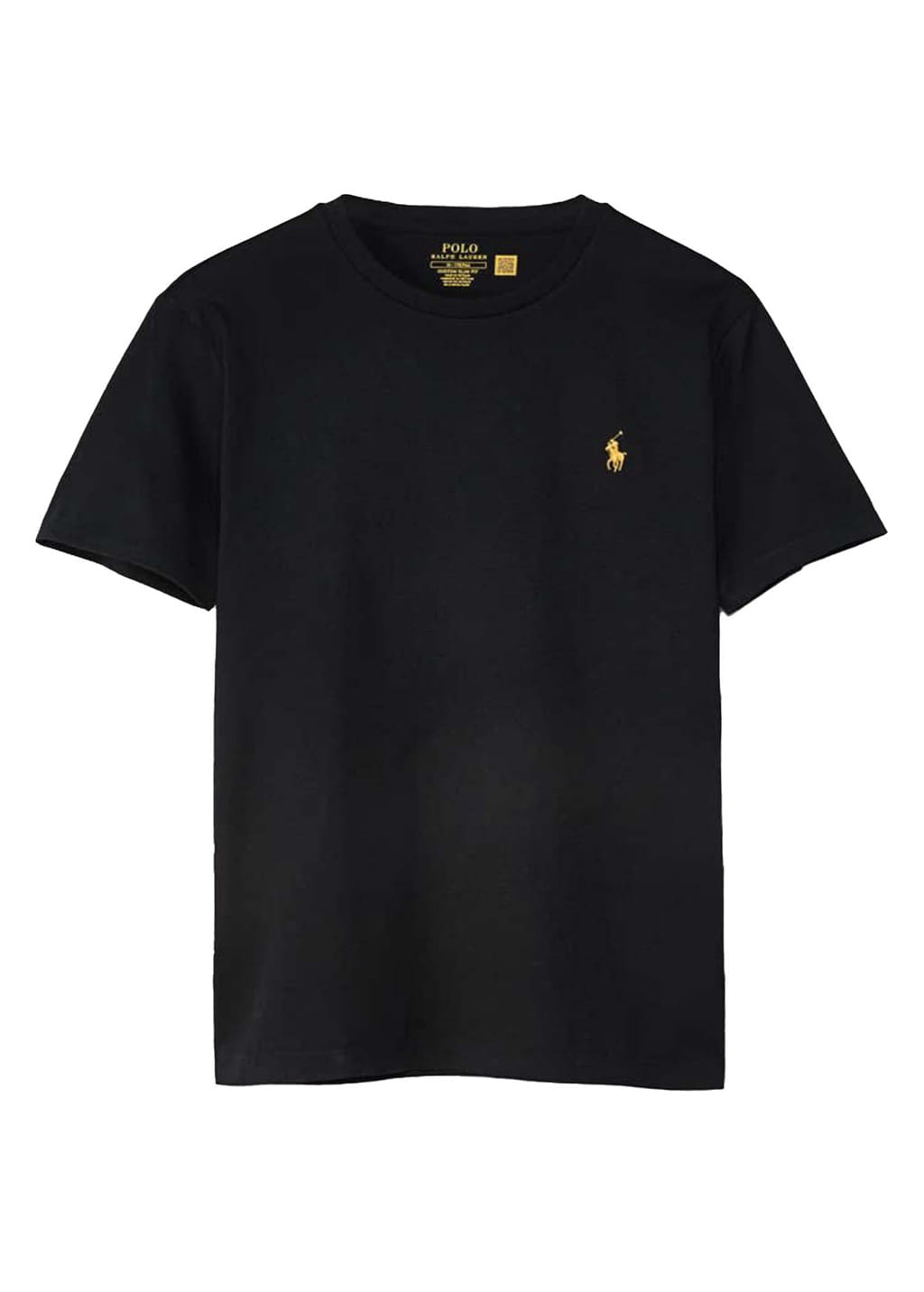 Ralph Lauren Custom Slim Fit Yellow Pony T-Shirt | Black