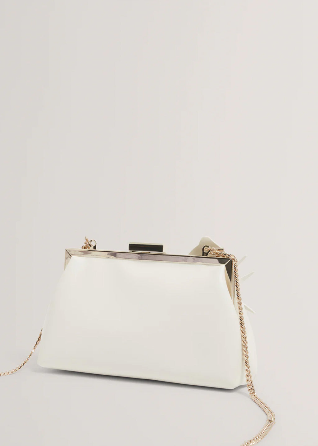 Ted Baker Floral Aplique Detail Clutch Bag | Ivory