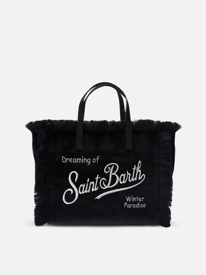 MC2 Saint Barth Colette Velvet Bag - Black - Front view